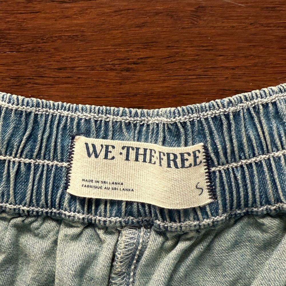 Free People Fleur Denim Shorts, color Belle Blue, size S - Picture 6 of 10